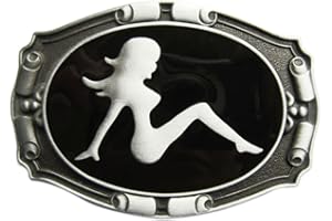 Urban Backwoods Truck Mud Flap Girl I Gürtelschnalle für Wechselgürtel Buckle