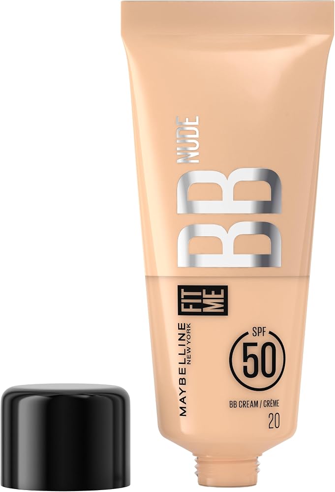 Maybelline New York Fit Me Nude Cilt Bakımı Etkili Nemlendirici SPF50 BB Krem - 20