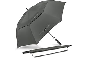 NINEMAX Paraguas Grande Antiviento, Paraguas Golf Grandes XL/XXL, Umbrella Extra Grande Resistente Al Viento Fuerte para Mujer Hombre