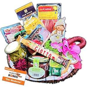 Präsentkorb &ldquo;Der Moderne&rdquo; Geschenkkorb mit Feinschmecker-Wurstgläschen