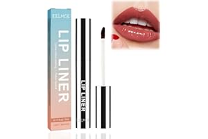 UJOOGBU Removable Lip Liner Pencil-Peel Off Lip Liner Tattoo,Peel Off Lip Stain,Plump Lip Lines Lip Liner,Lip Stain Peel Off,Peel Off Lip Liner Tattoo for All Skin Types,Waterproof & Long Lasting(Light Brown)