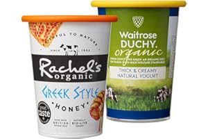 MOOPOPS - Large Pot Tops. 2 Reusable Silicone Lids Specifically Designed to Fit Standard Yoghurt and Cream Pots to Seal in Freshness - Bright (Orange and Yellow)