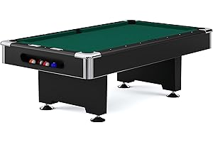 ‎AUTOMATEN HOFFMANN Automaten Hoffmann Billardtisch Club Pro in Schwarz | Turniertisch in 7 ft, 8 ft, 9 ft | Stradivari Schieferplatten | Klassisches Sportdesign | Robust | Montage notwendig