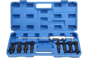 BOOMSTART Lot de 9 extracteurs de boîtier de pédalier et roulement intérieur 8 mm à 32 mm, outil d'extraction de roulement à billes avec marteau à inertie