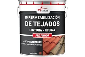 Resina de Impermeabilización - Pintura de Impermeabilización - Especial Tejado en Pendiente: ARCAROOF - Teja - ARCANE INDUSTRIES