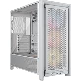 CORSAIR Frame 4000D RS ARGB Mod&uuml;ler Mid-Tower ATX PC Kasası &ndash; Y&uuml;ksek Hava Akışı, 3X &Ouml;nceden Takılmış RS ARGB Fanlar, InfiniRa