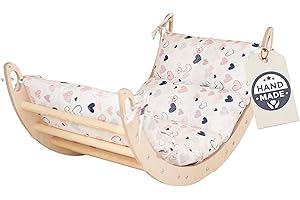 WoodsCraft Arche d'escalade pour Bebe et Enfant avec Coussin Hypoallergénique | Arche Montessori Bebe - Arche Escalade | Jeux Montessori: Escalade Enfant Interieur