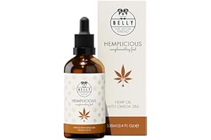BELLY OUR MUTUAL FRIEND Belly Huile de Chanvre Chien & Chat - 100ml - Pressé à Froid - Riche en Omega 3 6 9, Vitamine E - Sommeil, Anti Stress Chien, Pelage Brillant, Système Immunitaire & Articulation Renforcé