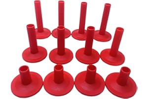 Baoblaze 12 Pcs Cymbal Sleeves Percussion Instrument Replacement with Flange Base Instrument Parts Gibraltars Long Flanged for Shelf Drum Kit