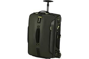Samsonite Paradiver Light - Borsone/Zaino con 2 Ruote S, 55 cm, 51 L, Verde (Jungle Green)