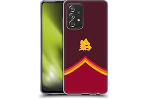 Head Case Designs Licenza Ufficiale AS Roma Lupo Grafica Crest Custodia in Gel [Protezione di Grado Militare] Compatibile con Galaxy A52 / A52s / 5G (2021)