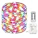 Produktbild GDEALER 10M 100er LED Bunte Lichterkette 8 Modi Außen Batteriebetrieben IP65 mit Fernbedienung für Outdoor, Innenbeleuchtung, Garten, Hochzeit, Party, Weihnacht und Haus weihnachts deko