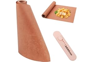 JRJRN Pink Butcher Paper Roll 30cm x 10m - Waterproof Unwaxed Kraft BBQ Paper with Cutter for Grill, Smoker, Fish and Meat Packaging
