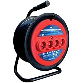 visco professional tools Visco Makaralı Seyyar Uzatma Kablosu 3 X 1,5-20 Metre,Mavi