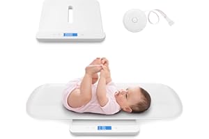Leogreen Babywaage | Digitale Kinderwaage bis 100Kg | Tara-Funktion | hohe Ablesegenauigkeit 10g | USB-Aufladung | LB/OZ/KG chaltbar | enthalten 2x Battetrie, Maßband, USB