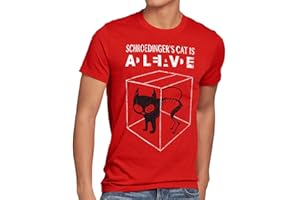style3 Gatto di Schrödinger T-Shirt da Uomo