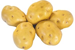 Lorigun Schiuma di Patate Finte Bolla di Simulazione Frutta e Verdura Emozione Disposizione Scene Puntelli Simulazione di Patate X 5 Pezzi