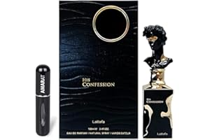 RESAES RESISTANT AND AESTHETIC His Confession Original Eau De Parfum, 100 ml, arabisches Parfüm für Herren, langanhaltend, inkl. Zerstäuber, 5 ml, Noten von Vanille, Bernstein, Patschuli und Tonka Beans (His Confession)