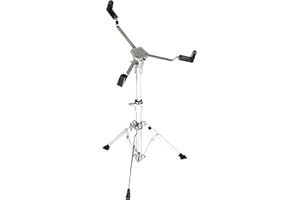 Fame Snare Ständer, Einstrebiger, Verchromt, Höhenverstellbar, Leicht & Flexibel, Für kleine Trommler bis 6 Jahre, Ideal für 10 Zoll Snare Drums