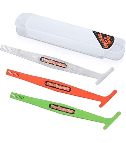 PEUTIER Kit 4 Outils D'Emballage Vinyle Voiture - Outils Film Teinté Fenêtre Et PPF Vert Orange - Idéal Pose Wrapping