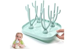 FANSEZQ Babyflaschenhalter, babyflaschen trockenständer, fläschchen trockenständer, fläschen ständer baby, PP-Flaschenhalter, Schnullerflaschen-Trockengestell, abnehmbare, zum Trocknen von Babyflaschensaugern