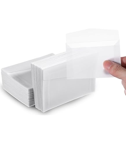10 Pergamijn / transparante enveloppen zakjes 6,5 cm bij 10,5 cm | PERGAMIJN EN BRUINE ENVELOPPEN ZAKJES | Hortus Vitalis - de levendige tuin