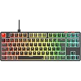 Rampage YORU TKL Black/Grey Type-C Connected OUTEMU Red Switch Q Mechanical Gaming Player Keyboard RGB