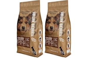 Yerbero Nature Cordero y ARROZ 2 uds de 15 kg de Comida Premium para Perros con 14% de Ahorro.