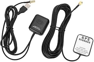 CFTGIW Amplificateur de Signal GPS de Voiture ABS Ant‑ 1573, Antenne Aérienne, Récepteur de Navigation Automatique pour Téléphone Portable Intelligent Commun, Ordinateur de Bureau