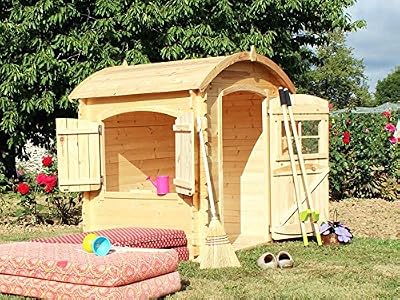 Soulet Maisonnette extérieure Cabane Enfant Bois PATTY 134 x 103 x 143 cm
