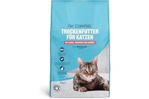by Amazon Trockenfutter für Katzen, mit Lachs, Thunfisch und Gemüse, 3kg