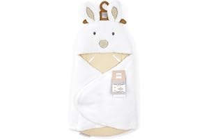 Doudou et Compagnie - Kuschelschlafsack, Hase, Happy Wild – Material Plüsch Beige & Weiß – für Autositz, Cosi, Kinderwagen – 0 bis 6 Monate – 69 cm – Geschenk zur Geburt – DC4041