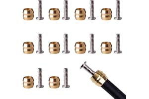 YPHZMTZ Lot de 10 inserts d'olive BH90 en laiton - Inserts hydrauliques compatibles avec Shimano Saint/SLX - Pour l'entretien et la purge des conduites de frein