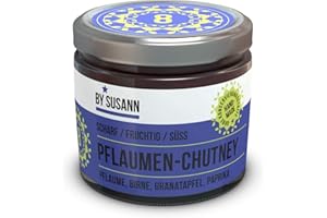 ‎BY SUSANN BY SUSANN - 08 PFLAUMEN-CHUTNEY im Glas (1 x 150 g), Geschmackserlebnisse mit intensiven und natürlichen Aromen, scharf, fruchtig, süß