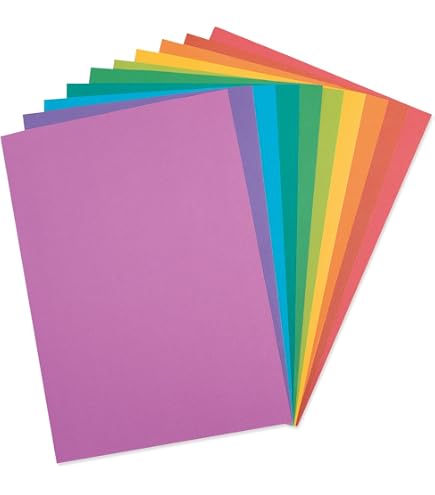 Cartoncini Colorati A4 200g 50fg Rismaluce Colori Forti Assortiti