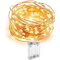 Quace Copper String Led Light 3M 30 LED Battery Operated Wire Decorative Fairy Lights Diwali Christmas Festival - Warm…