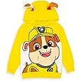 Paw Patrol Kids Hoodie | Boys Girls Chase Marshall Skye Everest OR Rubble Sweater Options | Yellow Navy Red Pink Blue Jumpers 3D Ears | Nickelodeon Merchandise
