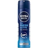 NIVEA MEN Erkek Sprey Deodorant Fresh Active 150 ml,Ter Kokusuna Karşı 48 Saat Koruma,Okyanus &Ouml;zleri,Uzun S&uuml;ren Ferahlık,Al&uuml;m