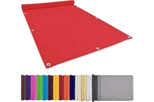 CHBIN Voile d'ombrage Pare Soleil 2x2.5M Protection des Rayons 95% UV Terrasse Voile dombrage carrée avec Oeillets et Cordons pour Jardin Terrasse Balcon Camping, Rouge, 22073
