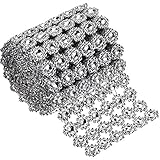 Brillante y chispeante: la cinta plateada puede agregar espumosos bling a accesorios hechos a mano, como pasteles decorativos, jarrones, accesorios para el cabello, ropa para niñas y sillas