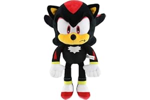 WKxinxuan Peluche Sonic, Shadow Sonic Jouet en Peluche, Sonic Peluche, 35 cm Noir Soft Poupée pour Enfant Garçons Fille Cadeau d'anniversaire