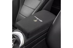 TBMAKE Auto Bracciolo Pad per Alfa Romeo Sportiva Giulia Stelvio Mito Giulietta Tonale Car Center Console Cuscino Box Bracciolo Memory Foam,Black