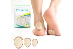 Promifun Hühneraugenpflaster - 24 Stück Hornhautpflaster - Premium Filz-Kissen mit med. Kleber - Ganztägige Schmerzlinderung & Hühneraugen Entferner für Zehen, Fersen & Fußballen - Multi-Größe, Beige