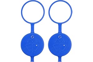 Aisikoo 2 Stück Tankdeckel Scheibenwischwasser, Scheibenwaschbehälter Reservoirkappe für Peugeot 2008 3008 206 207 307 308 408 508, Blau, Drehverschluss