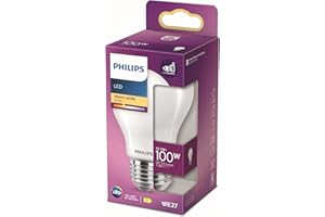 Philips ampoule LED Equivalent 100W E27 Blanc chaud Non dimmable, Plastique