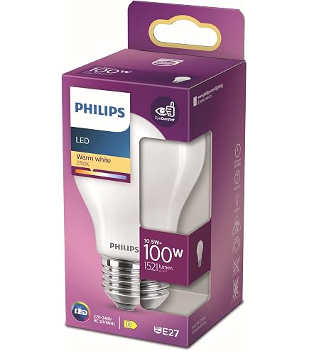 Philips Classic LED E27 Lampe, 60W, Matt, Warmweiß, Nicht