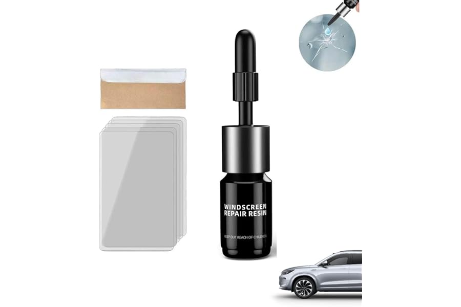 Chenduoran Windscreen Repair kit,Windshield Chip Repair Kit,DIY Glass Cracked Repair Kits,Car Glass Repair Glue Scratch Chip Cracks Repair Kit,All Crack Types