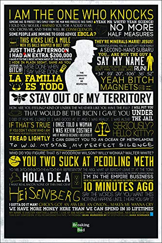 Grupo Erik Editores Poster Breaking Bad- Typographic