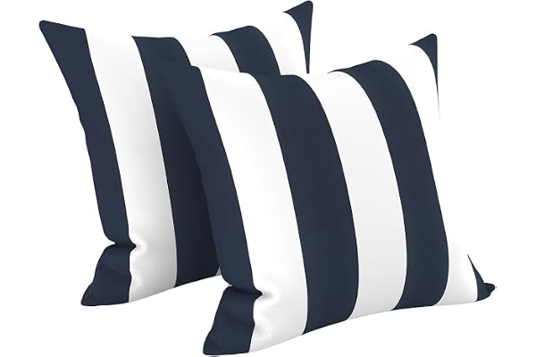 LVTXIII Kuddfodral inomhus utomhus, alla väder uteplats accent kvadrat kasta kudde kuddfodral 43 cm x 43 cm paket med 2 för s