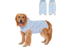 DoggieKit Kombinezon do Regeneracji dla Psa, Kamizelka Pooperacyjna Dla Zwierząt Domowych, Chirurgiczny Strój Po Operacji dla Samicy i Samca, Zamiennik Obroży Stożka, Przeciwdziałający Kamizelka